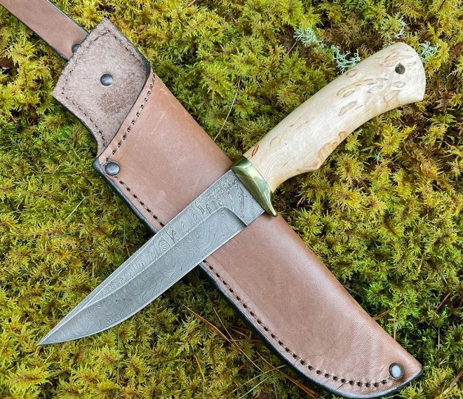 aaknives hand forged dabascus steel blade knife handmade custom made knife handcrafted knives autinetools northmen 12 1 20