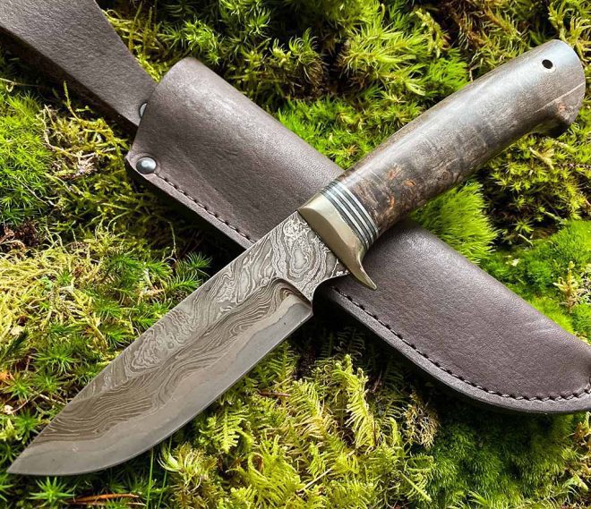 aaknives hand forged dabascus steel blade knife handmade custom made knife handcrafted knives autinetools northmen 12 2 21
