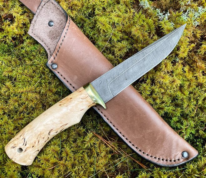 aaknives hand forged dabascus steel blade knife handmade custom made knife handcrafted knives autinetools northmen 12 4 9