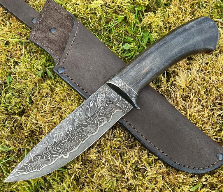 aaknives hand forged dabascus steel blade knife handmade custom made knife handcrafted knives autinetools northmen 14 2 18