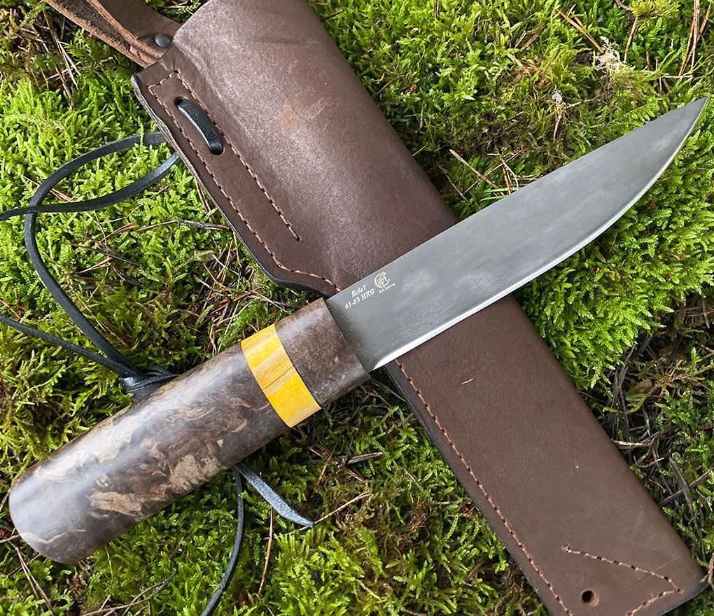 Hunting knife - YAKUT - hand forged Bulat-Wootz steel blade knife for ...