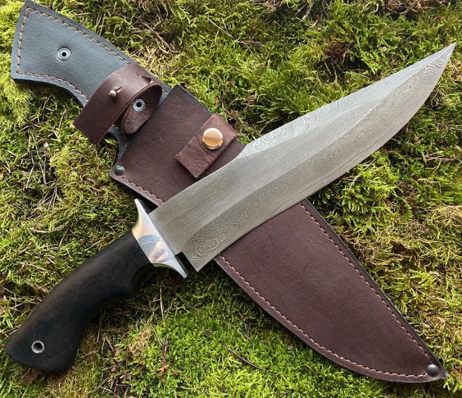 aaknives hand forged dabascus steel blade knife handmade custom made knife handcrafted knives autinetools northmen 41 5 2