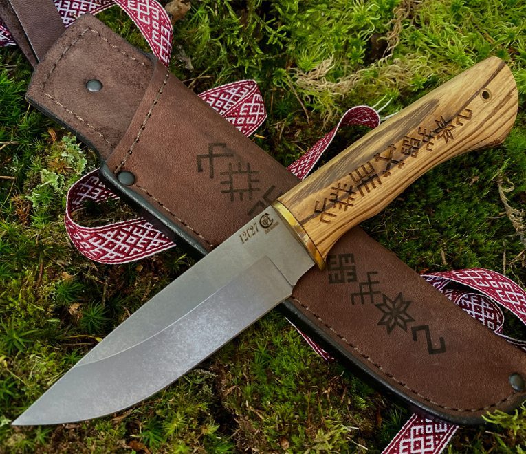 aaknives hand forged dabascus steel blade knife handmade custom made knife handcrafted knives autinetools northmen 7 1 27