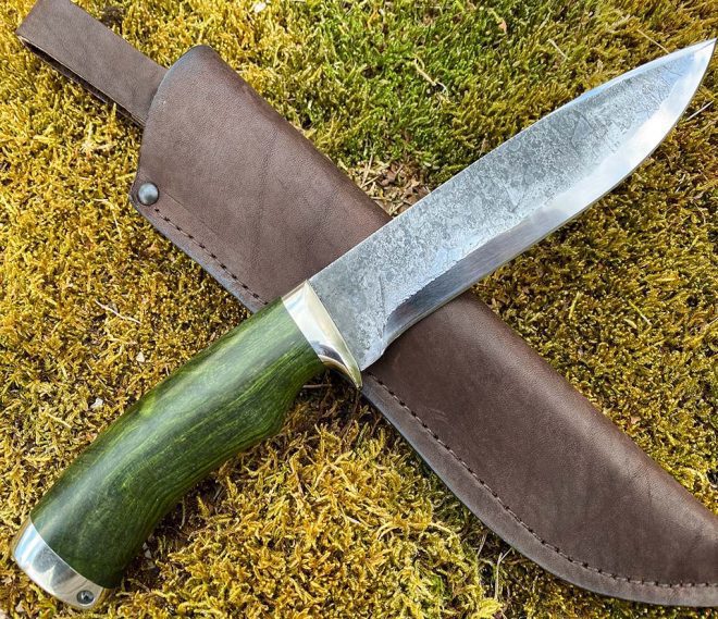 aaknives hand forged dabascus steel blade knife handmade custom made knife handcrafted knives autinetools northmen 8 3 28