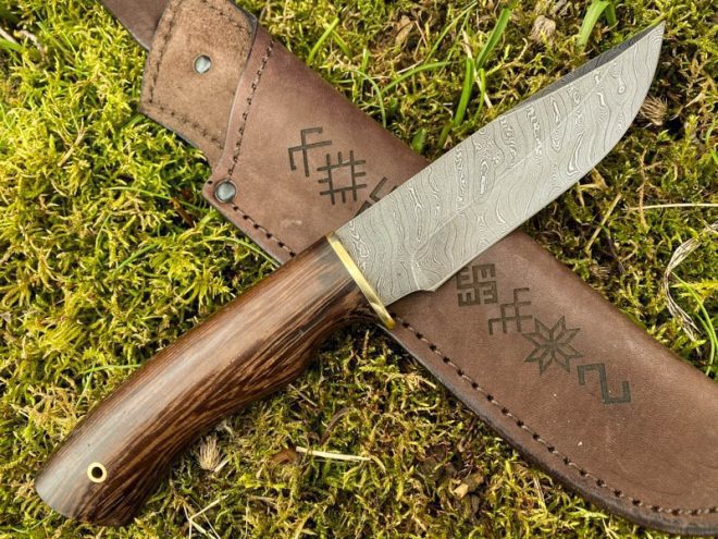 aaknives hand forged dabascus steel blade knife handmade custom made knife handcrafted knives autinetools northmen premium 1 5
