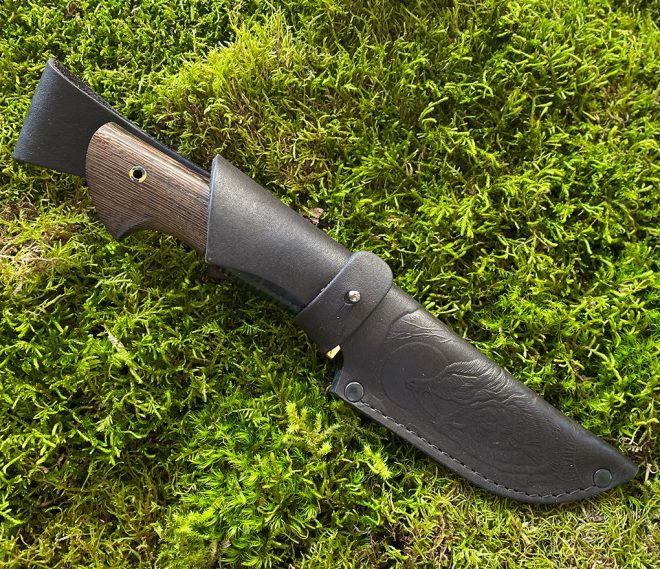 Knife "WEREWOLF" - handcrafted knife, forged Bulat-Wootz steel blade - Image 3