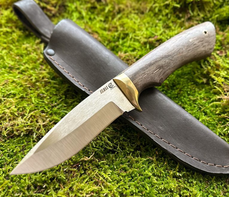 Nazis "LŪSIS" - ar rokām kalts zviedru tērauds Uddeholm ”Elmax” SuperClean