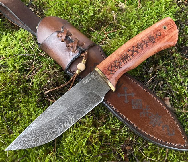 aaknives hand forged dabascus steel blade knife handmade custom made knife handcrafted knives autinetools northmen 1 2 4