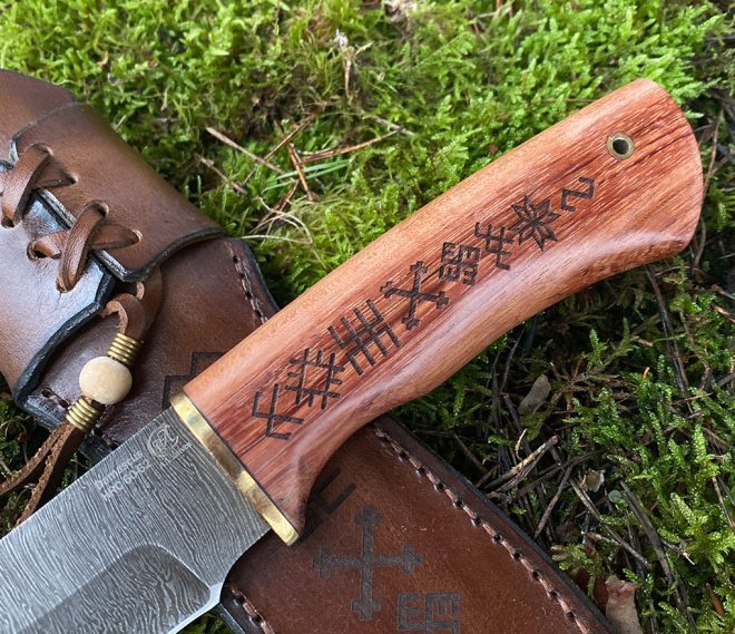 aaknives hand forged dabascus steel blade knife handmade custom made knife handcrafted knives autinetools northmen 1 4 4