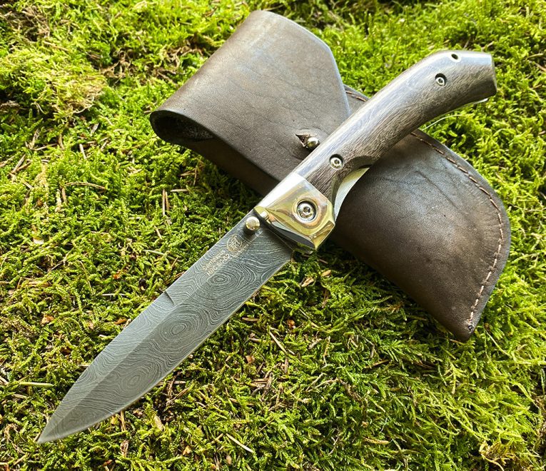 Pocket knife - Damascus steel