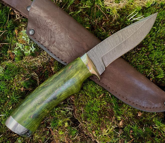aaknives hand forged dabascus steel blade knife handmade custom made knife handcrafted knives autinetools northmen 18 5
