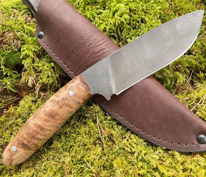 aaknives hand forged dabascus steel blade knife handmade custom made knife handcrafted knives autinetools northmen 11 5