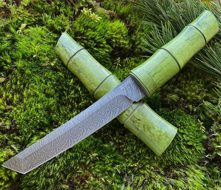 aaknives käsitsi sepistatud dabascuse teras nuga käsitsi valmistatud custom made nuga käsitöönoad autinetools northmen 25 2