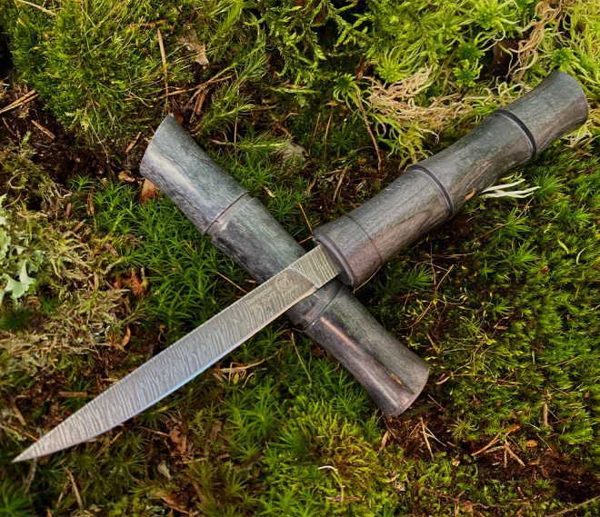 aaknives hand forged dabascus steel blade knife handmade custom made knife handcrafted knives autinetools northmen 4 2 1