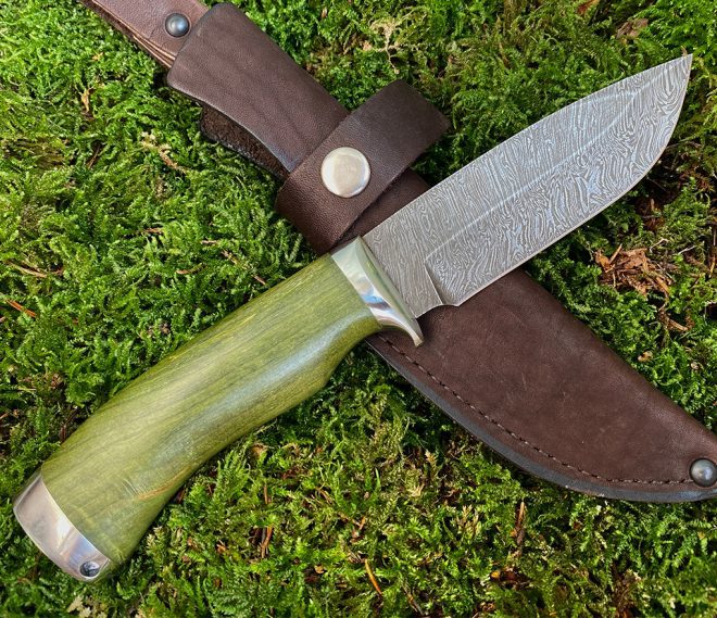aaknives hand forged dabascus steel blade knife handmade custom made knife handcrafted knives autinetools northmen 18 5