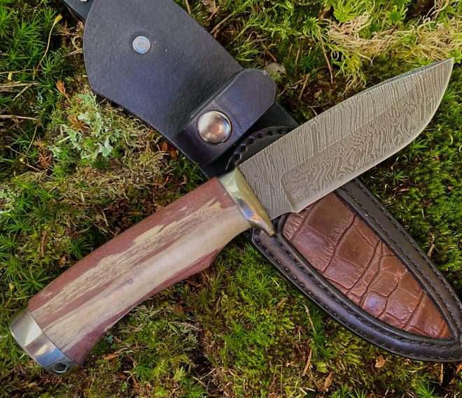 aaknives hand forged dabascus steel blade knife handmade custom made knife handcrafted knives autinetools northmen 8 5