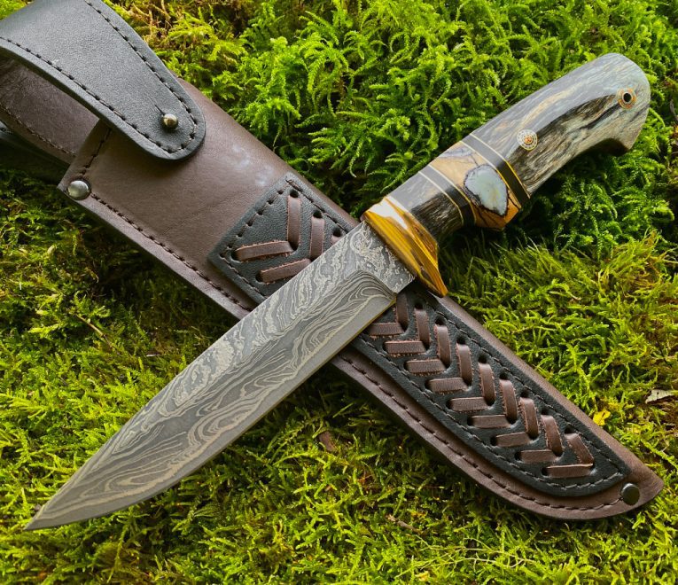 aaknives hand forged dabascus steel blade knife handmade custom made knife handcrafted knives autinetools northmen 8 2