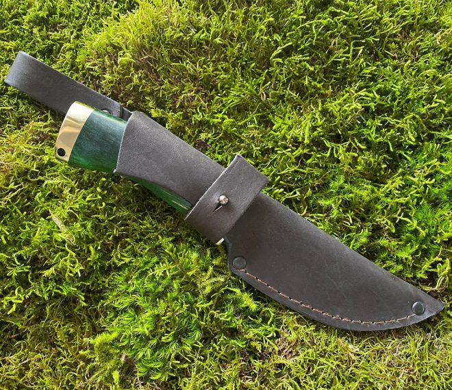 Kniv ''WILD BOAR'' - handsmidd i Damaskusstål - Bild 5