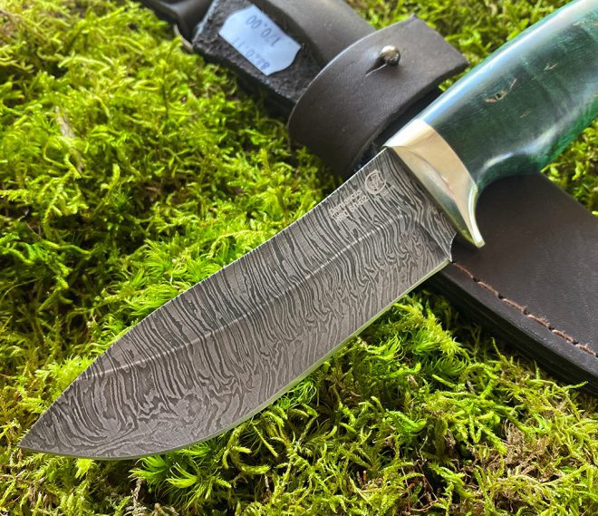 Kniv ''WILD BOAR'' - handsmidd i Damaskusstål - Bild 2