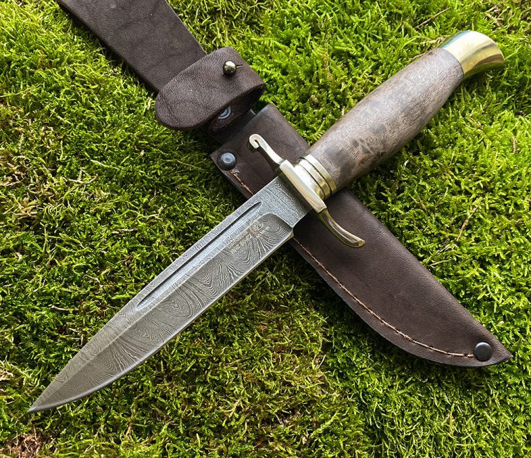 Knife ”FINKA” hand forged Damascus steel