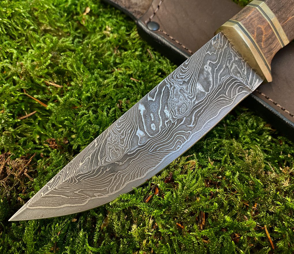 SCANDI peilis - rankomis kaltas laminuotas - damaskinis plienas - Image 2