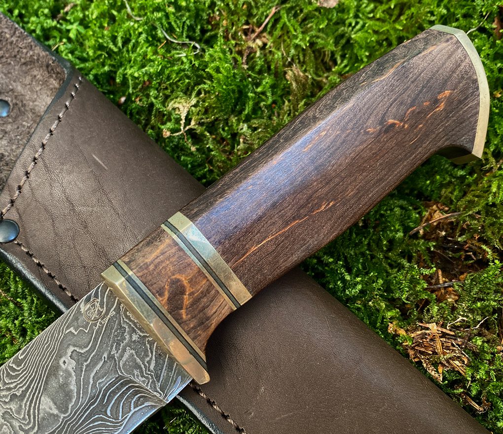 SCANDI peilis - rankomis kaltas laminuotas - damaskinis plienas - Image 3