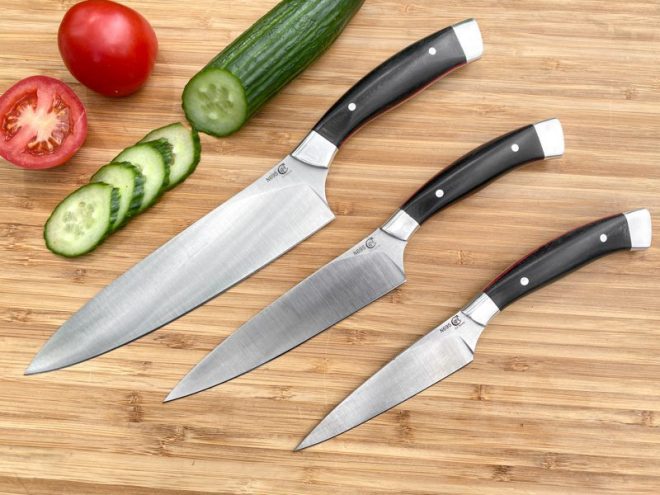 SET OF KITCHEN KNIVES 3gb - high quality forged stainless steel