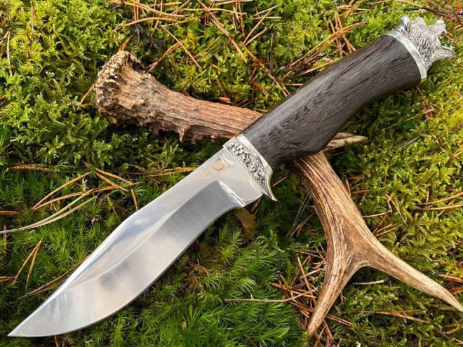 Knife - GRIZZLY hand forged stainless blade