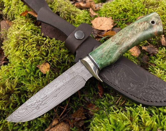 Premium- 6 - Premium kniv med blad av damaskus - Bild 4