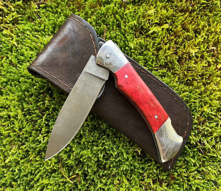 Folding knife – rankomis kaltas Bulat – Wootz plienas