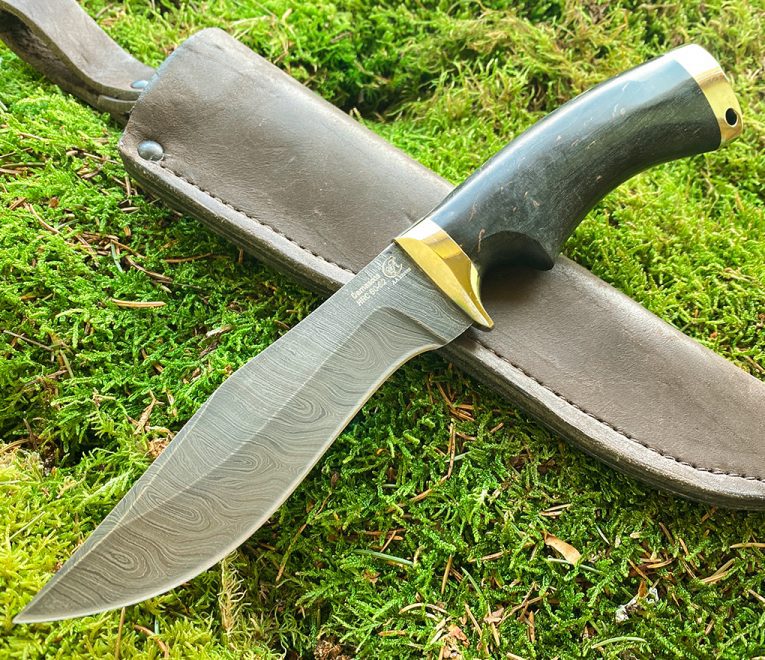 Нож »ГРИЗЛИ» кованая Дамасская сталь