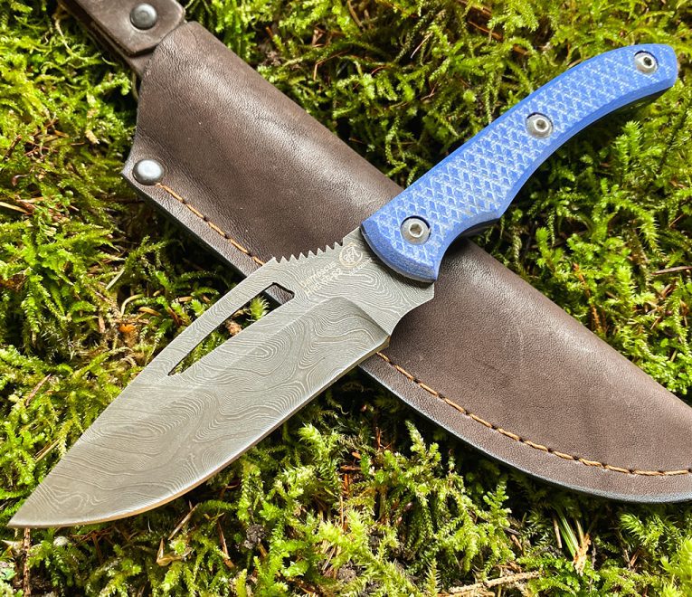 Knife ''STALKER'', forged Damascus steel