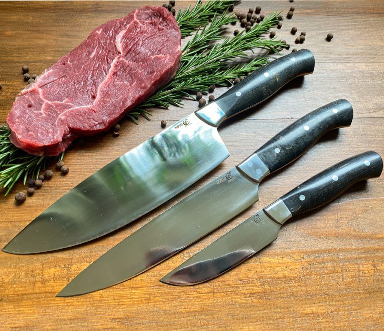 SET OF KITCHEN KNIVES 3gb - high quality forged stainless steel