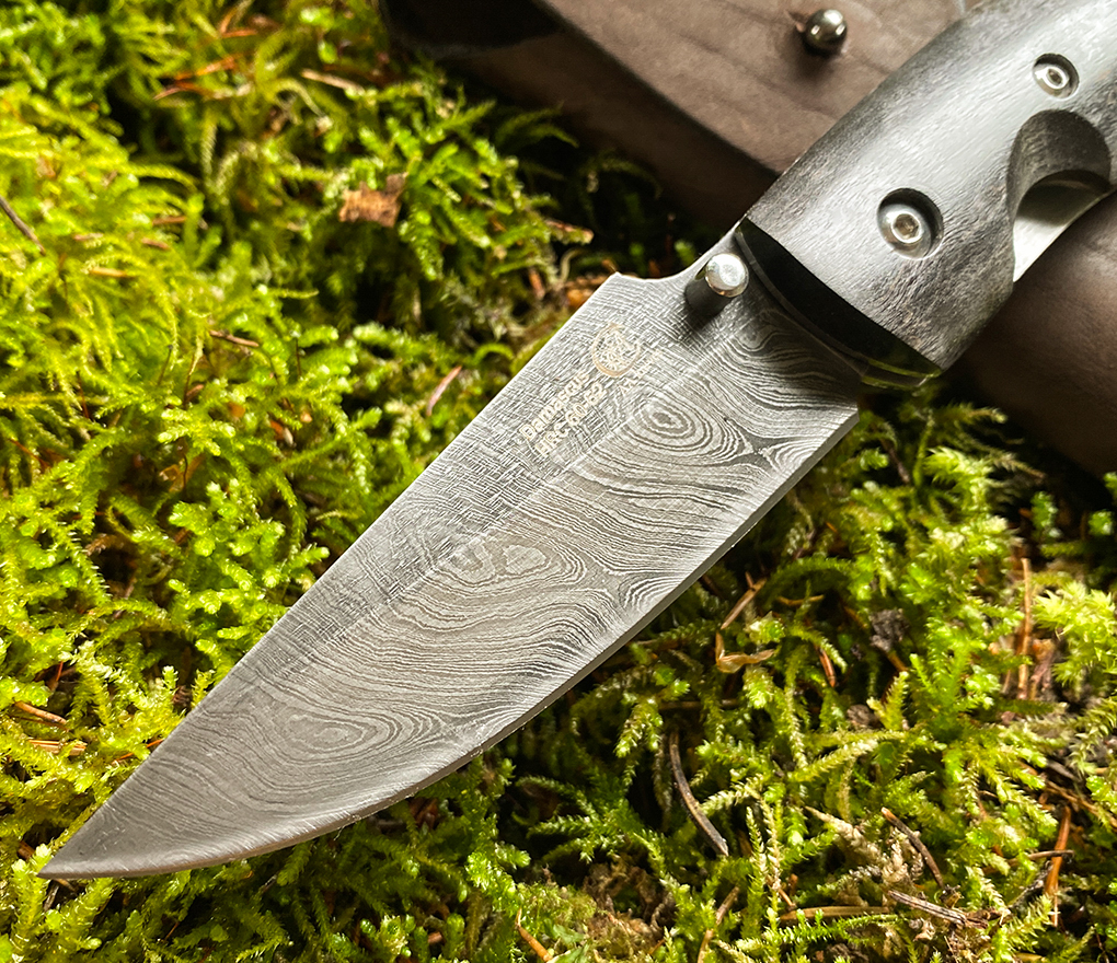 Folding knife "FINKA" - Hand forged Damascus steel - Image 3