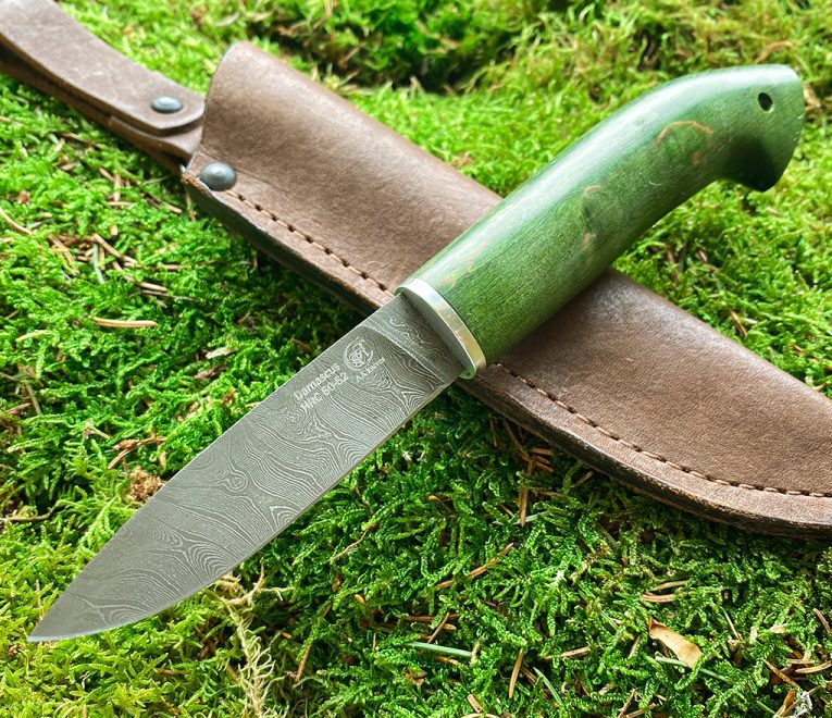 Нож »ГРИБНИК » из кованой Дамасской стали