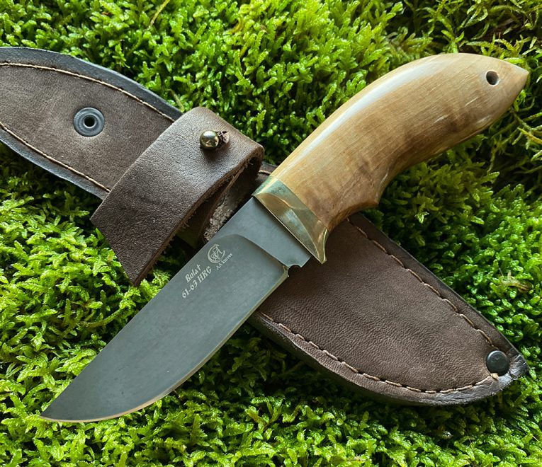 Nazis ''Ērgļa nags'' (Bulat - Wootz tērauds), rokturis no Karēlijas bērza