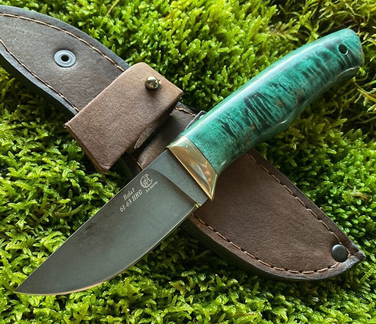 Nazis ''Ērgļa nags'' (Bulat - Wootz tērauds), rokturis no Karēlijas bērza