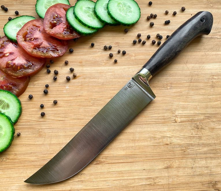 Peilis uzbekų - Pčak - rankomis kaltas D2 plieno peilis